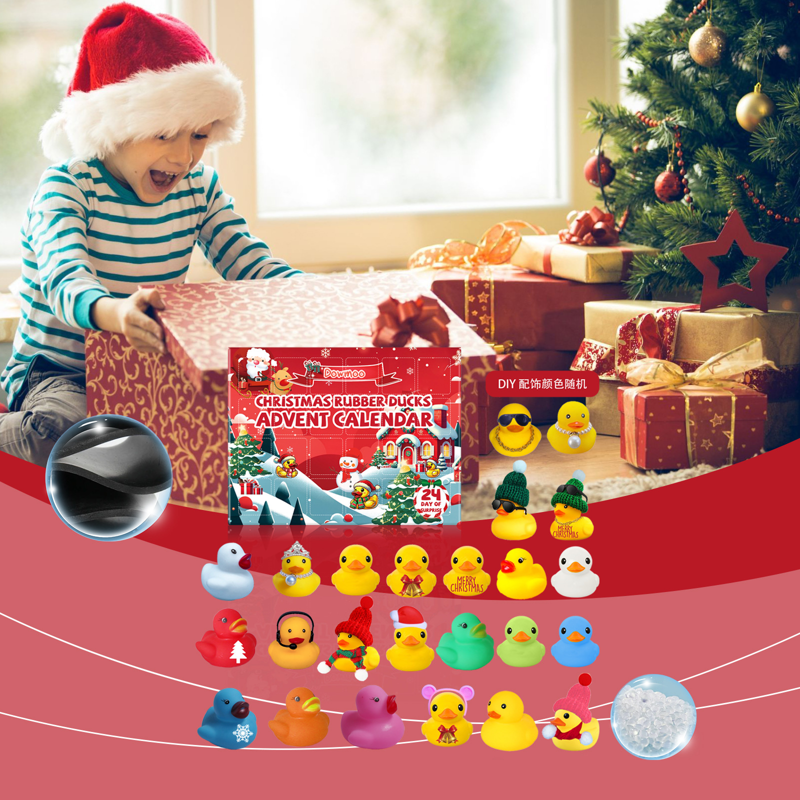 24-Day Christmas Advent Calendar Squeeze Toy Set โ photo 3