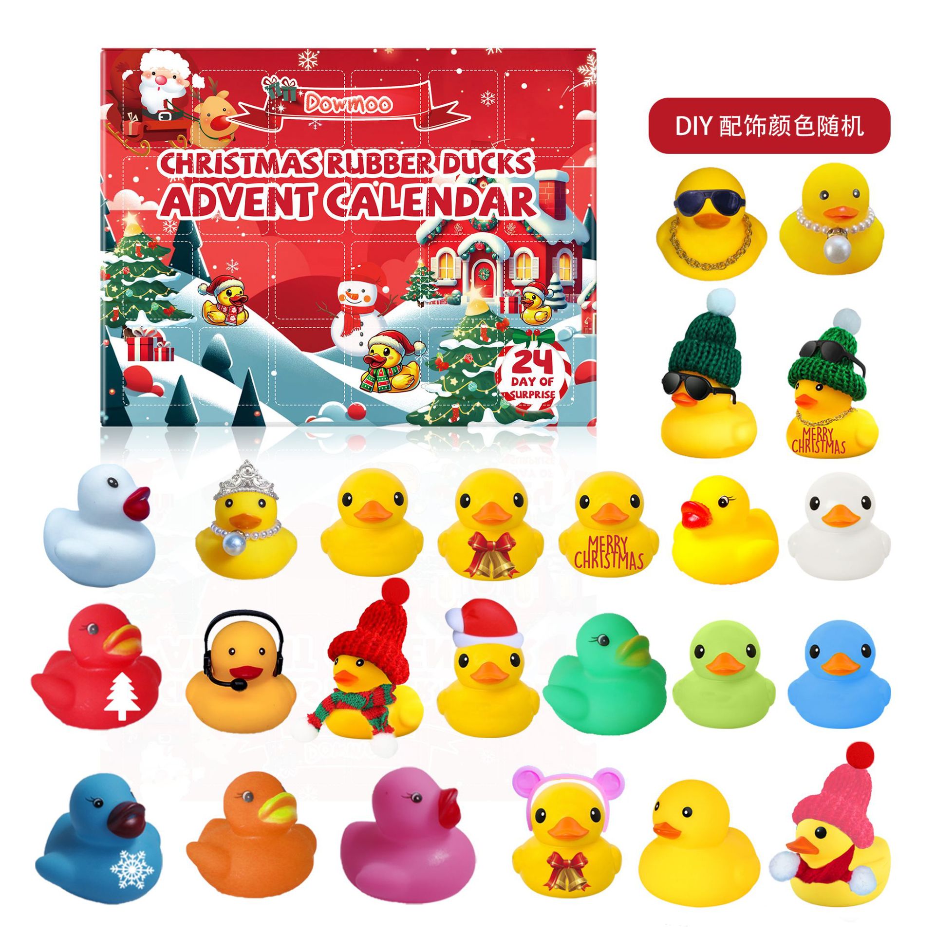 24-Day Christmas Advent Calendar Squeeze Toy Set โ photo 2