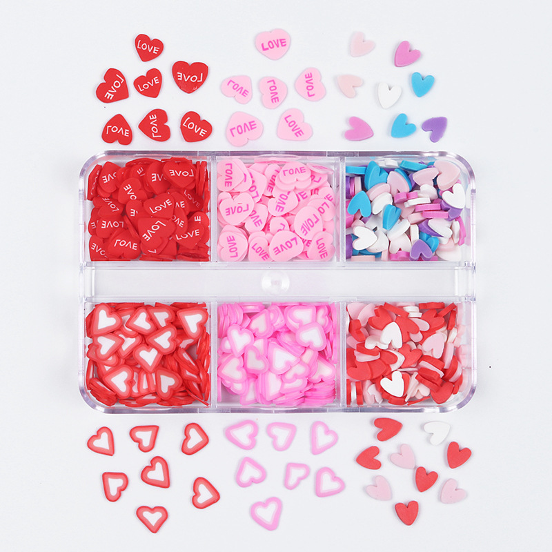 Christmas Polymer Clay Sprinkles Set, 6 Grid Box โ photo 3