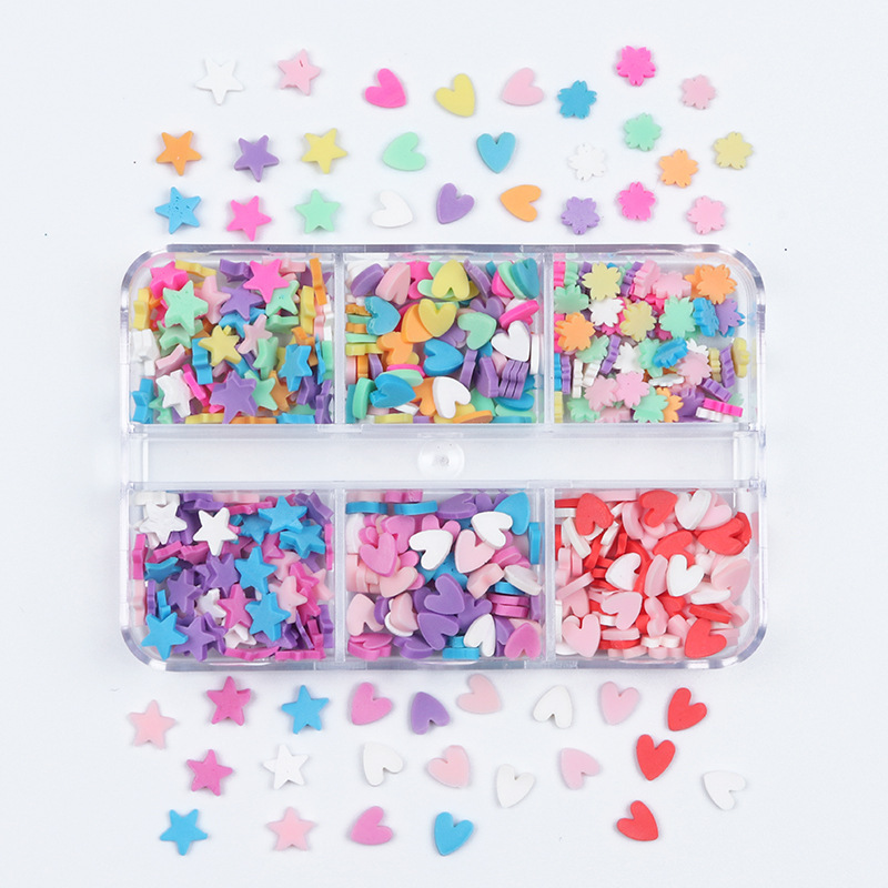 Christmas Polymer Clay Sprinkles Set, 6 Grid Box โ photo 4
