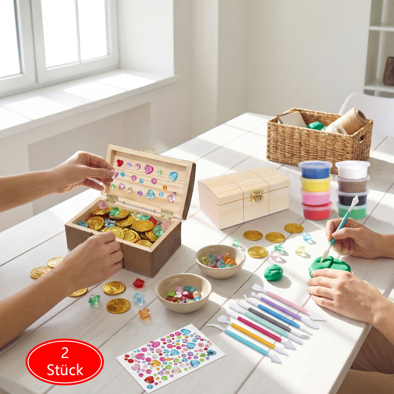 Treasure Chest Dig & Decorate Craft Set