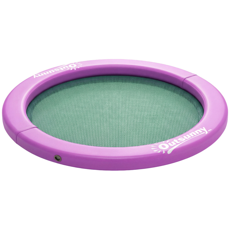 Round Mesh Floating Lounger, Purple Ring