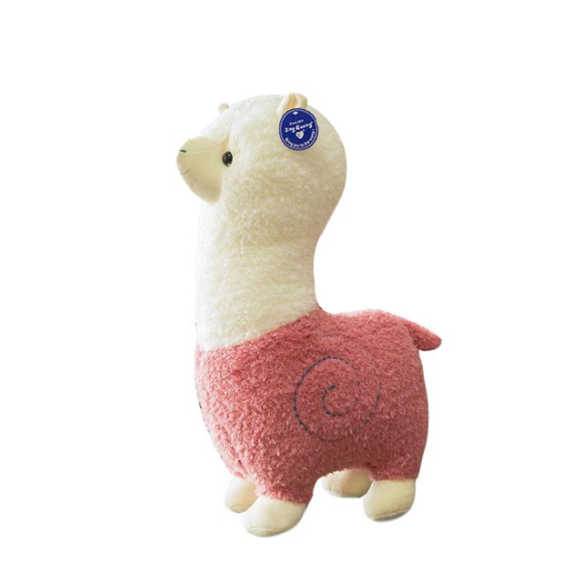 Fluffy White Alpaca Plush โ photo 3