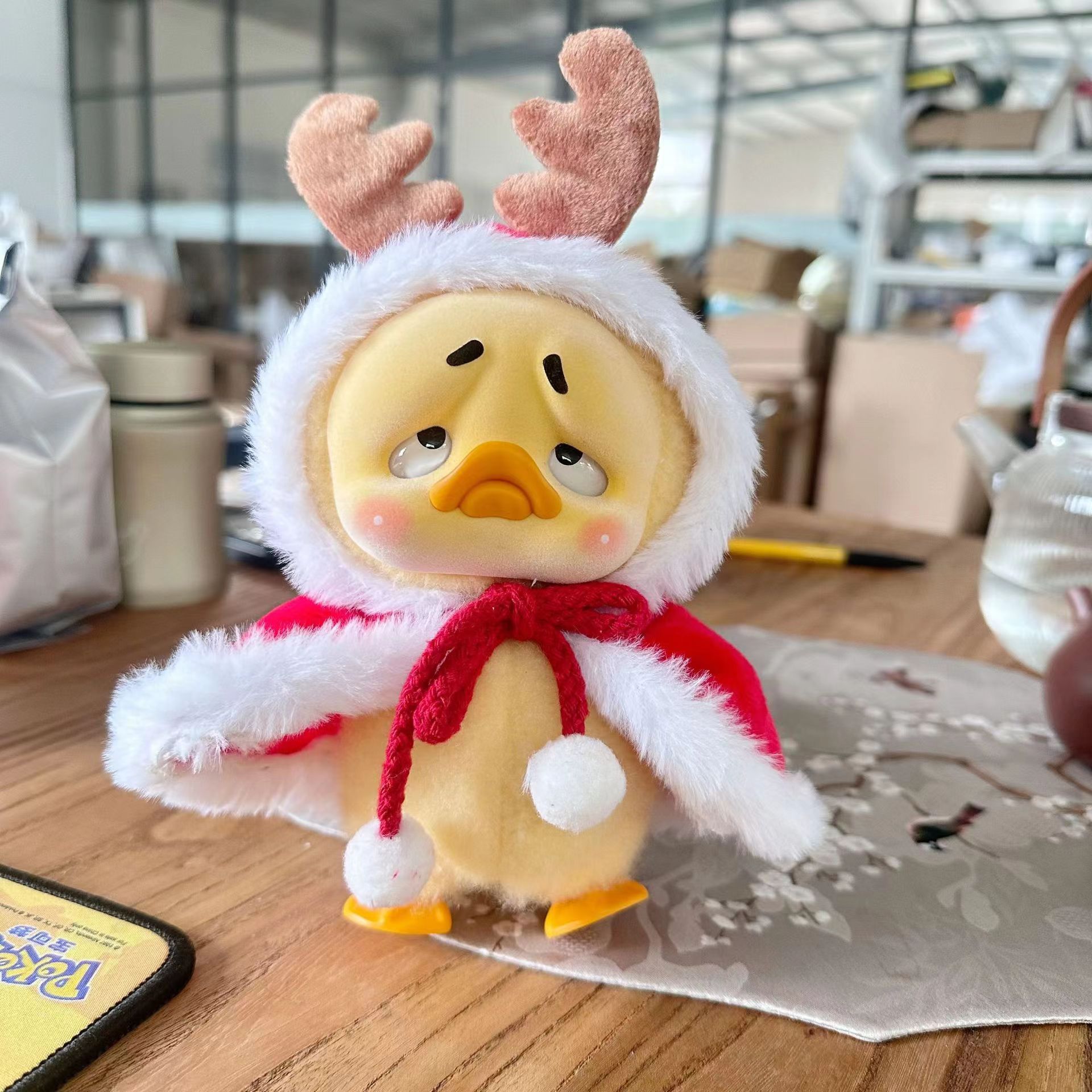 Costumed Duck Plush with Antlers and Cloak — photo 2