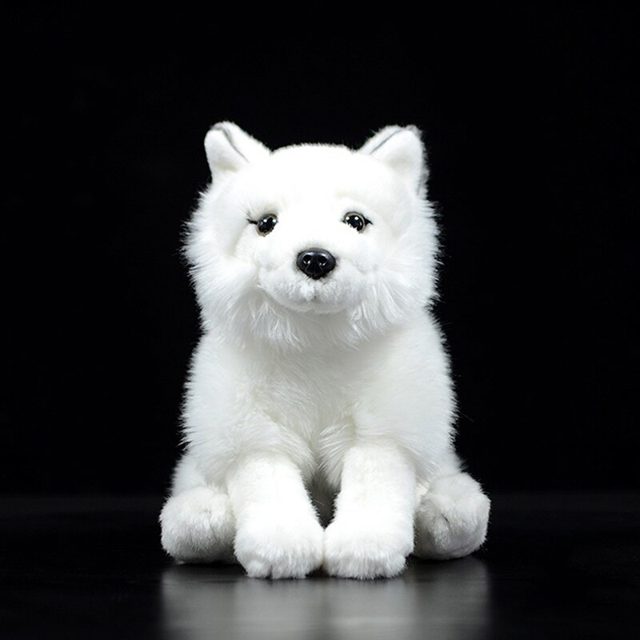 Realistic Arctic Fox Plush