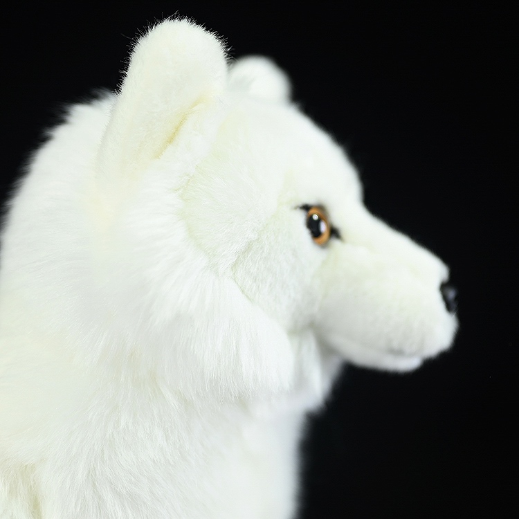 Realistic Snowy White Fox Plush โ photo 5
