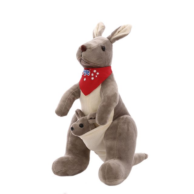 Kangaroo & Joey Plush With Flag Bandana, 65cm โ photo 5