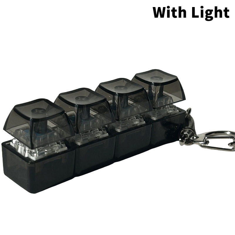 Light-Up Keyboard Switch Tester Fidget Keychain