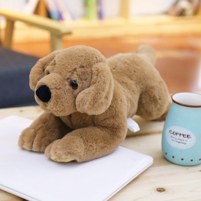 Sleepy Lounging Labrador Puppy Plush, 60cm