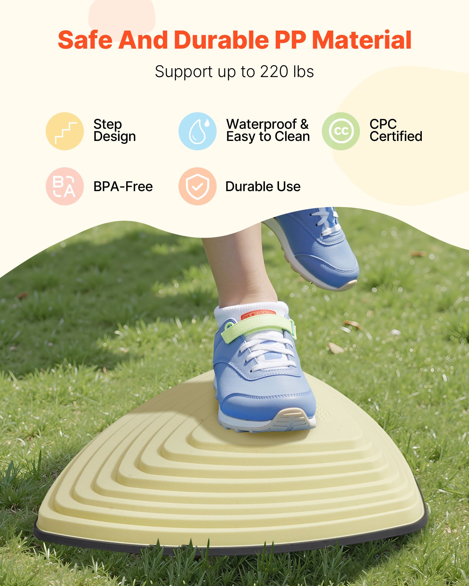 Kids Balance Stepping Stones, 6-Piece Set