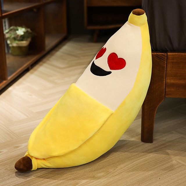 Heart-Eyes Banana Plush Pillow — photo 2