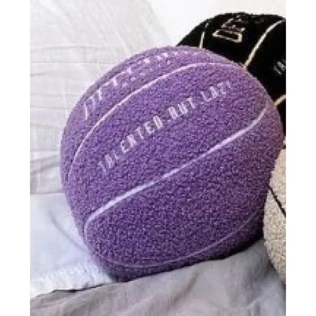 Fuzzy Basketball Cushion Pillow