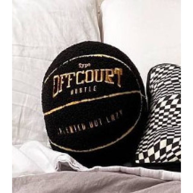 Fuzzy Basketball Cushion Pillow — photo 3