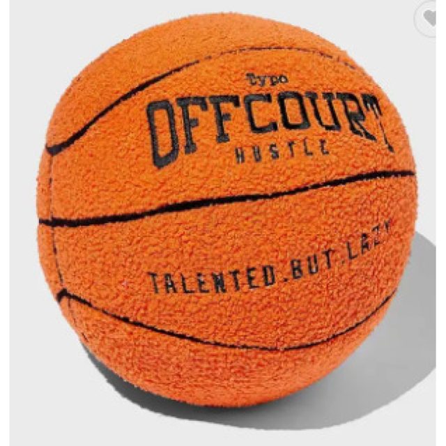 Fuzzy Basketball Cushion Pillow — photo 4