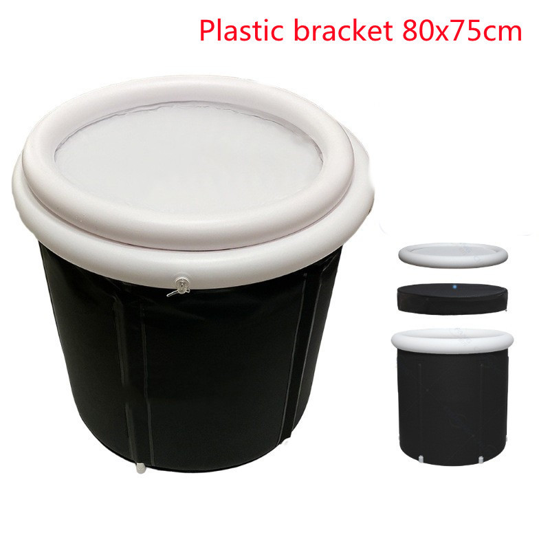Foldable Portable Soaking Tub, Black — photo 2