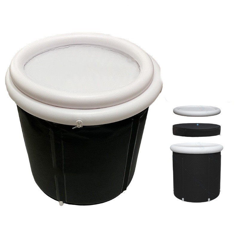 Foldable Portable Soaking Tub, Black — photo 4