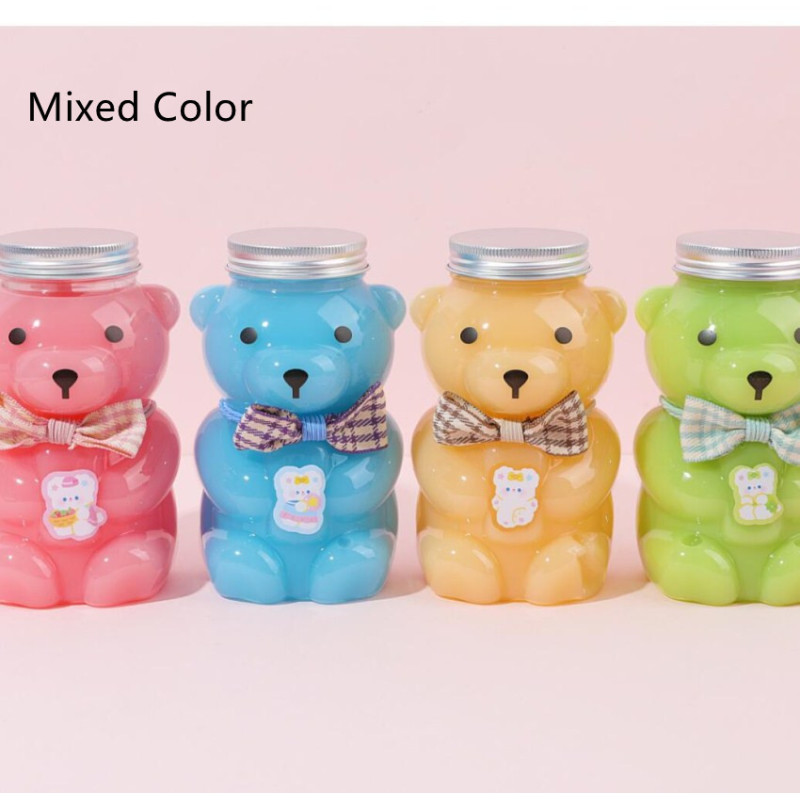 Bear-Shaped Slime Storage Bottles, Set of 4