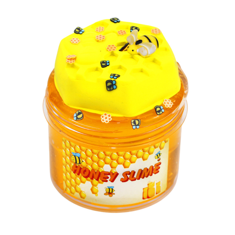 Honey Bee Butter Slime with Charm