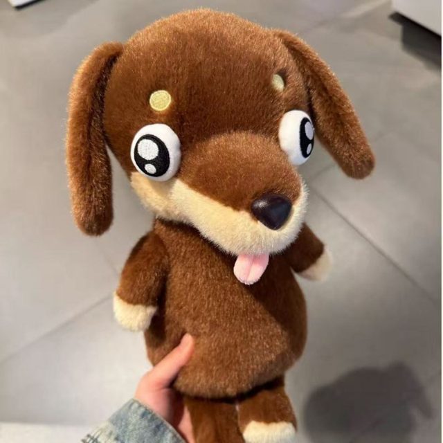 Swirl-Eye Dachshund Plush, Light Brown โ photo 2