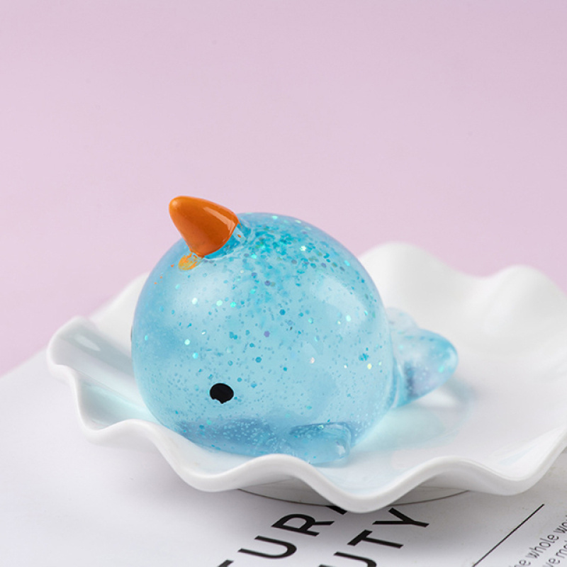 Glitter Whale Slow-Rise Squishy โ photo 2
