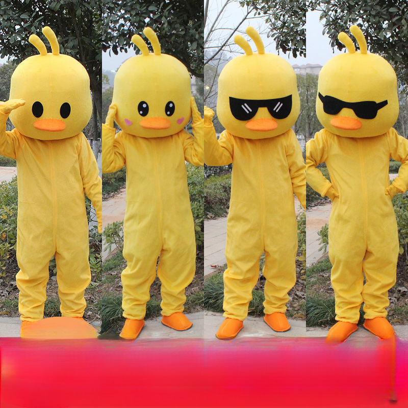 Big Yellow Duck Figure with Costume