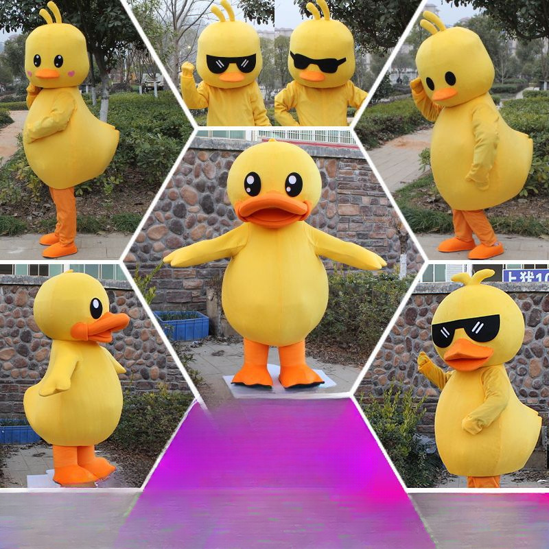 Big Yellow Duck Figure with Costume โ photo 2