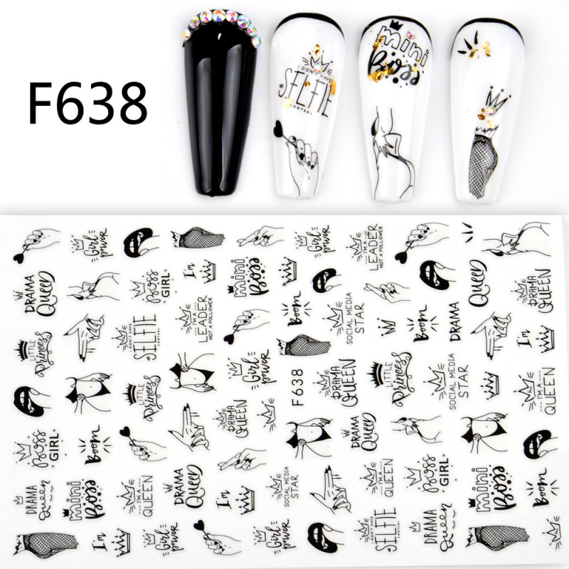 Origami Animal Nail Art Sticker Sheet (F634) — photo 5