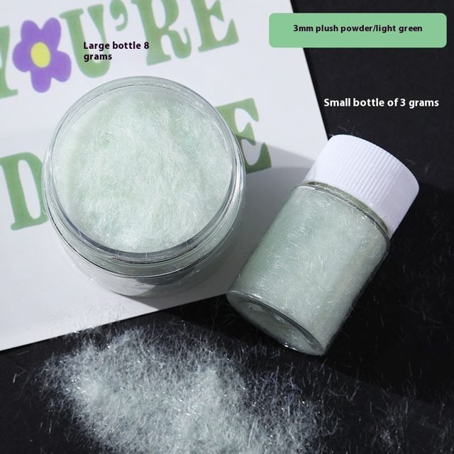 Plush Flocking Fiber Powder — Pink — photo 4