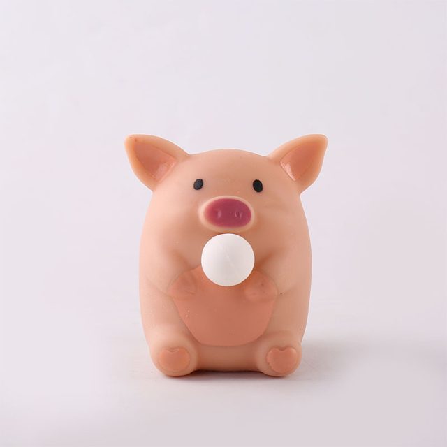 Bubble-Blowing Chubby Piglet Squeeze Toy