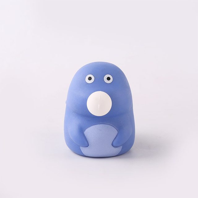 Bubble-Blowing Blue Blob Buddy Squeeze Toy