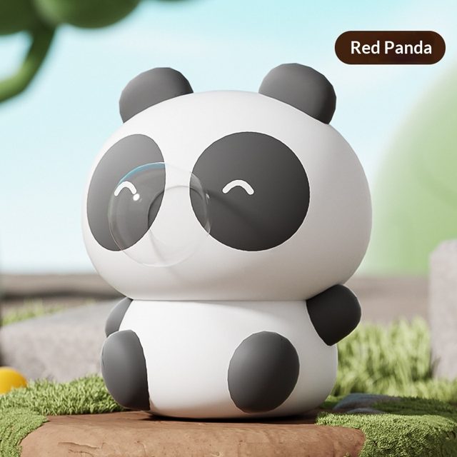 Bubble-Blowing Panda Squeeze Toy