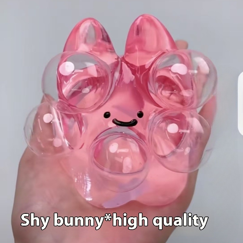Bubble Grape Bunny Squeeze Ball