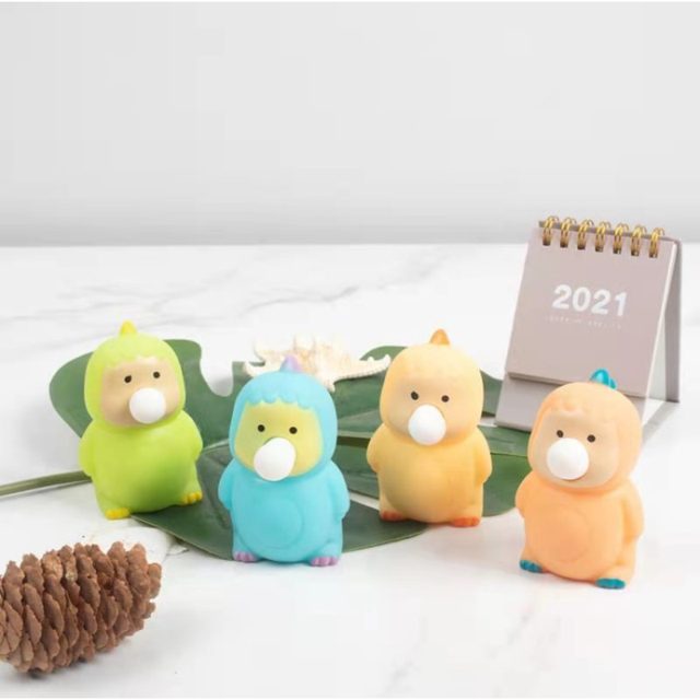 Bubble-Puffing Chubby Critter Squeeze Toy