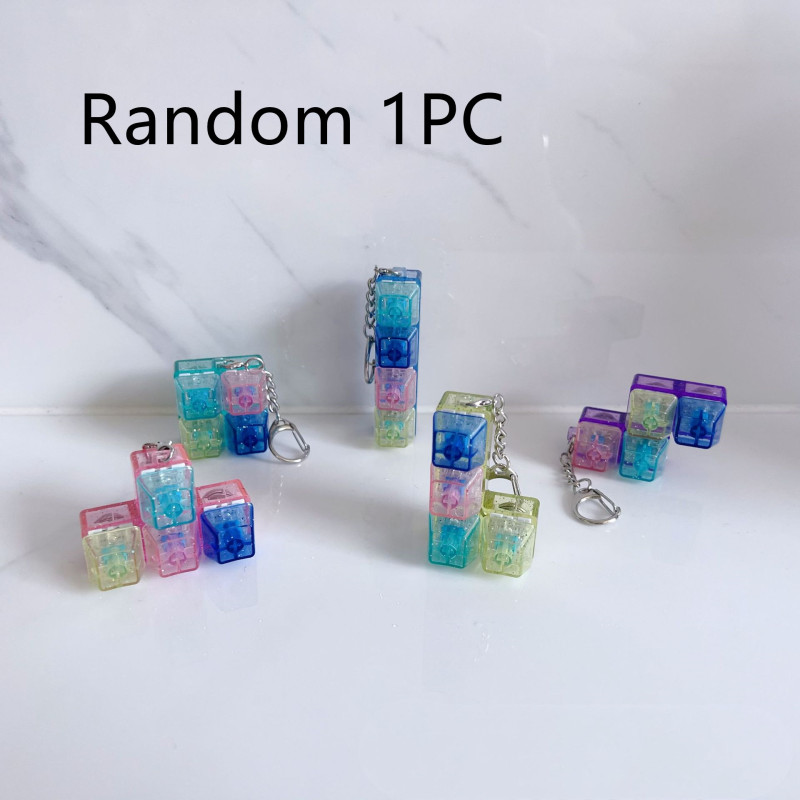 Light-Up Fidget Cube Keychains (5-Pack) โ photo 2