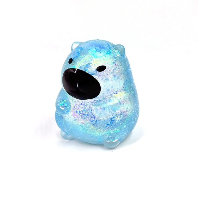 Glitter Galaxy Bear Squeeze Ball
