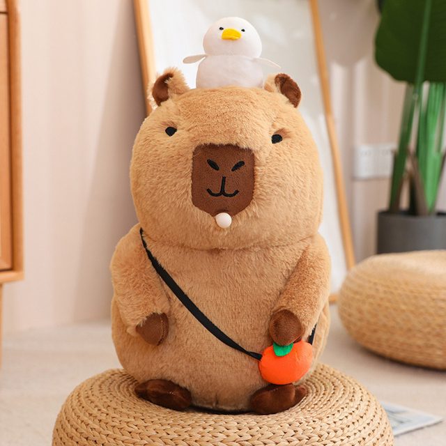 Capybara Plush With Duck & Orange โ photo 3