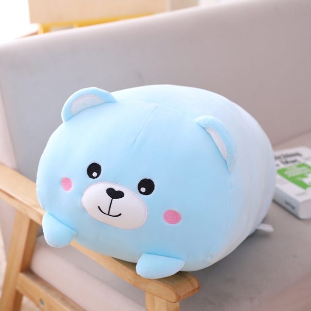 Blue Bear Loaf Pillow Plush