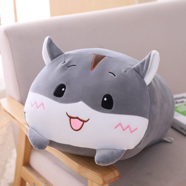Gray Hamster Loaf Pillow Plush โ photo 3