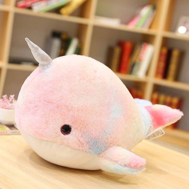 Pastel Rainbow Narwhal Plush โ photo 3