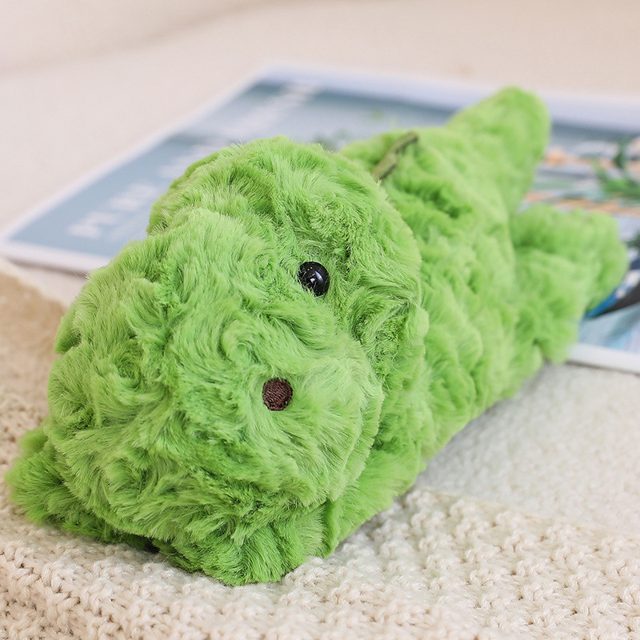 Fuzzy Green Crocodile Plush