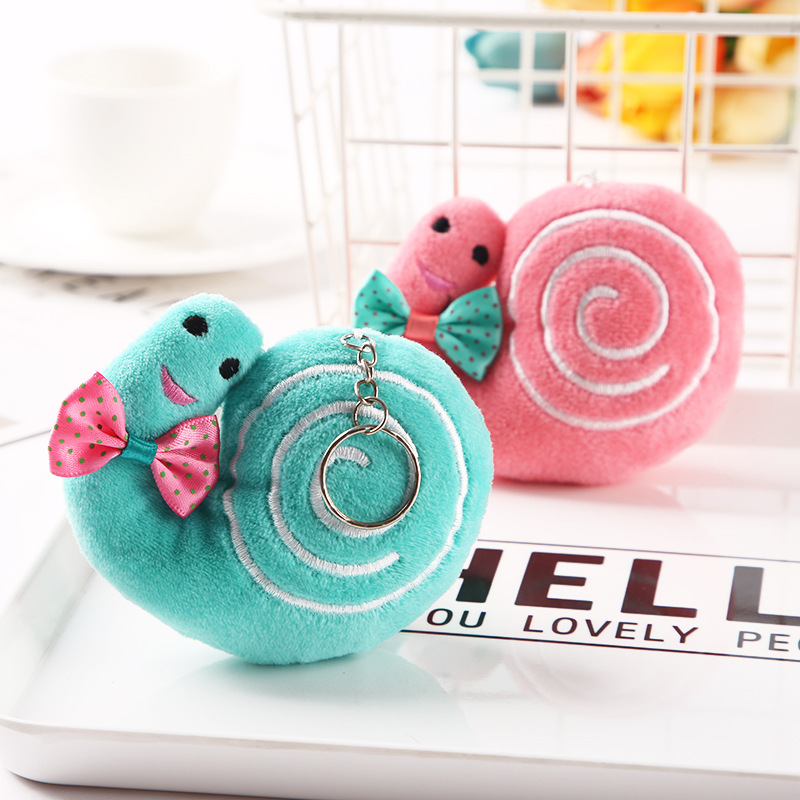 Swirly Snail Keychain Plush