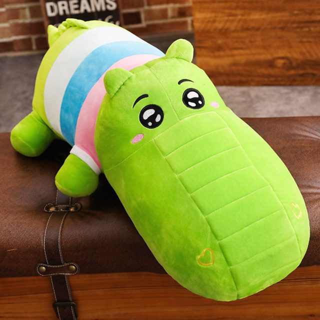 Green Crocodile Cuddle Bolster Plush โ photo 4