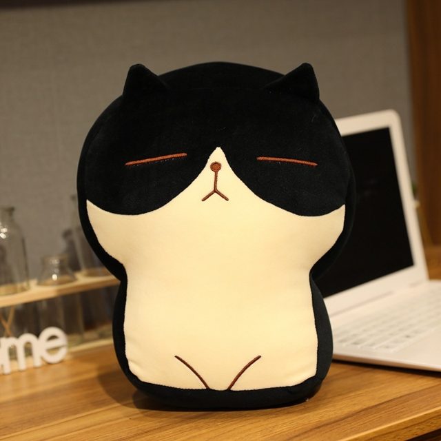 Tuxedo Toast-Cat Cushion Plush