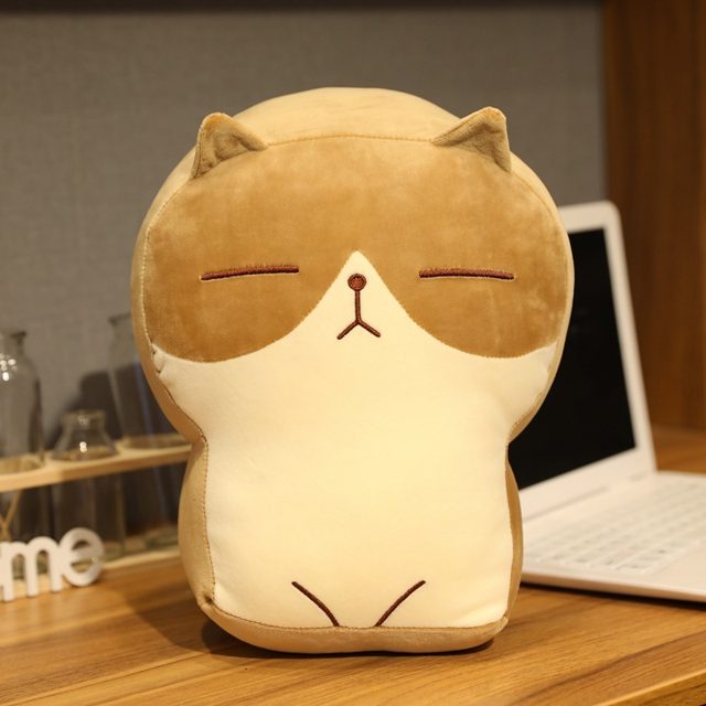 Toasty Brown Toast-Cat Cushion Plush โ photo 2
