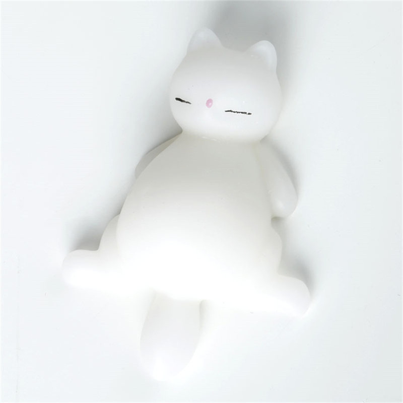 Sleepy Grey Cat Mochi Squishy โ photo 4