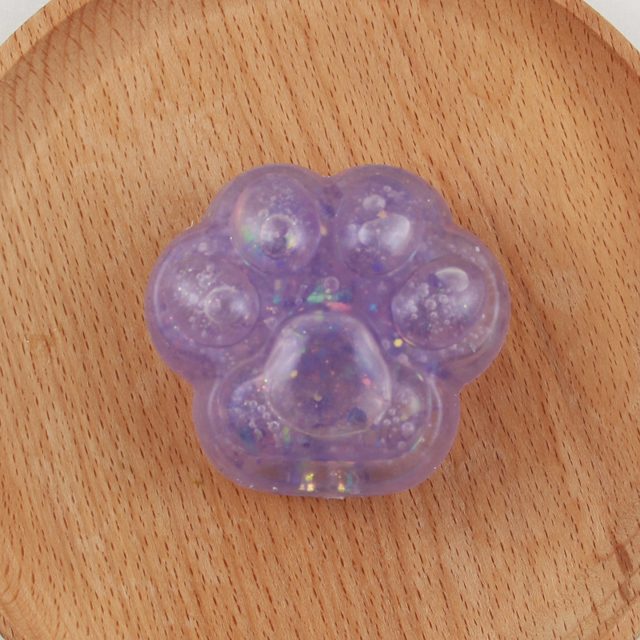 Glitter Kitty Paw Mochi Squishy — photo 6