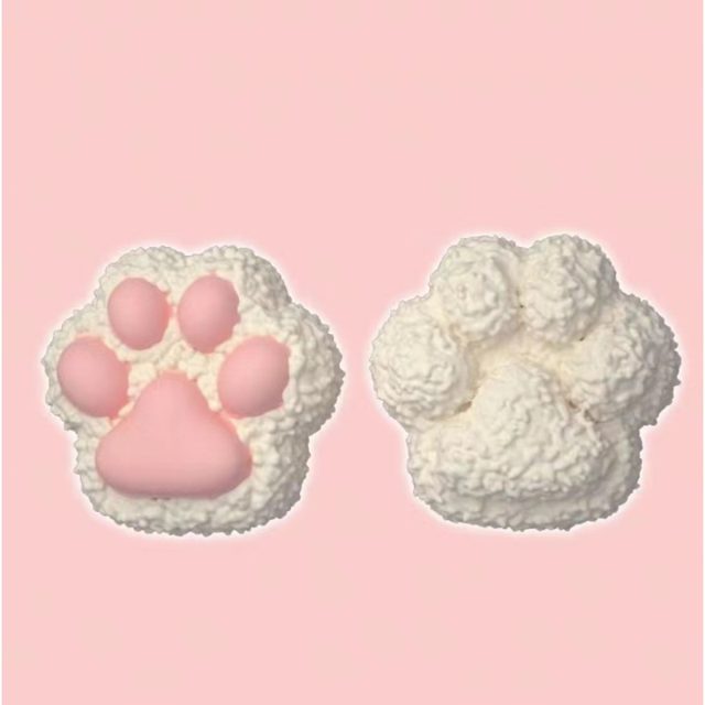 Pink Toe-Bean Cat Paw Squishy