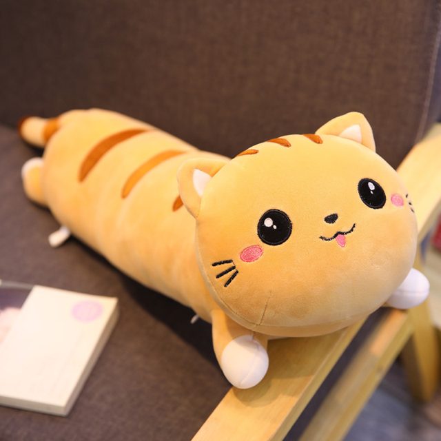 Gray Tabby Cat Body Pillow Plush โ photo 5