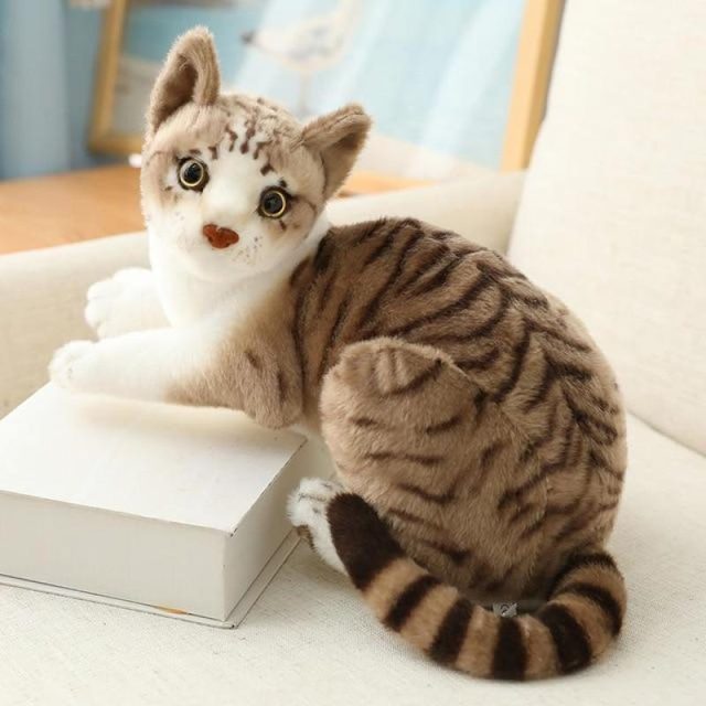 Lifelike Ginger Tabby Cat Plush โ photo 5