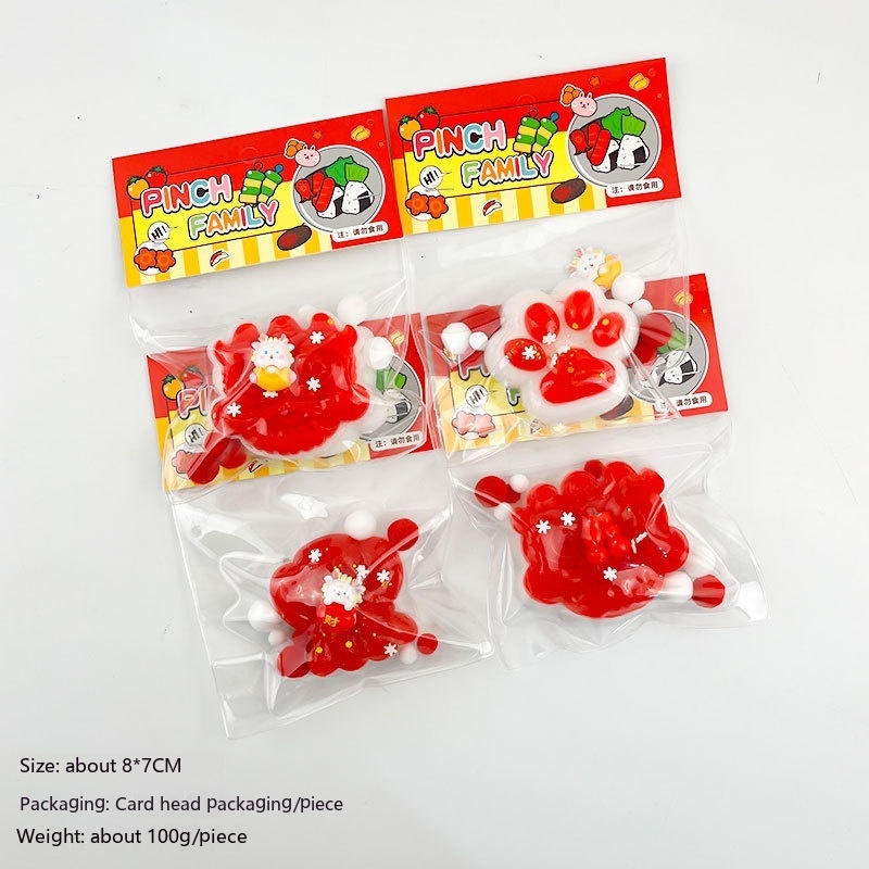 Lunar New Year Cat Paw Sticky Squishy